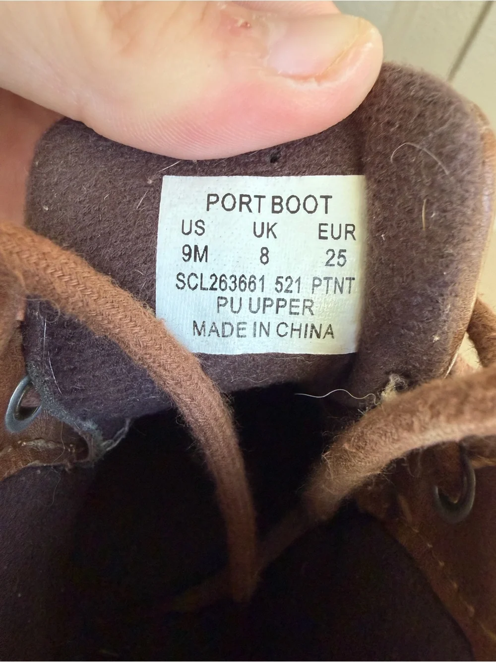 Sperry style number